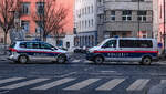 Polizeieinsatz nach einer Pro-Palestina-Großdemonstration in Graz, 17.12.2023    Höhere Auflösung    Tags: Polizei Österreich, Polizeieinsatz Österreich,